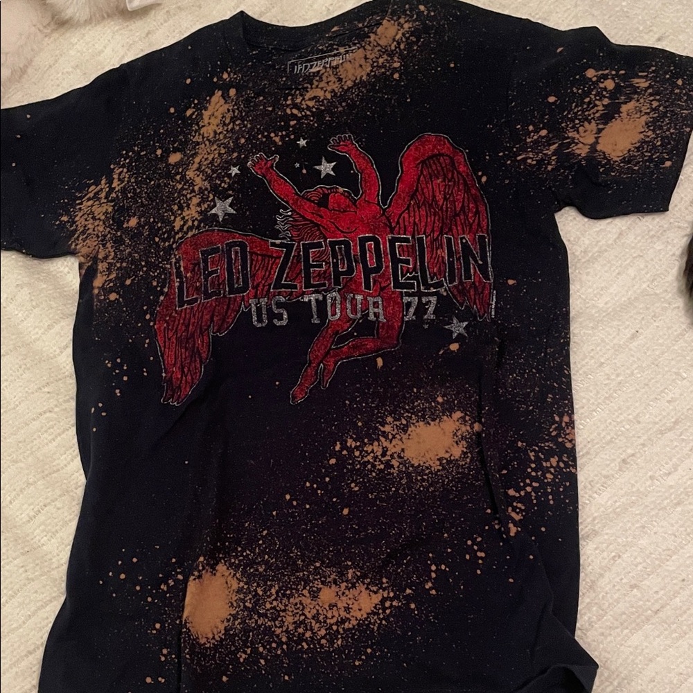 Led Zeppelin US Tour '77 Black T-Shirt